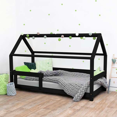 Solid Wood House Bed for Kids Play