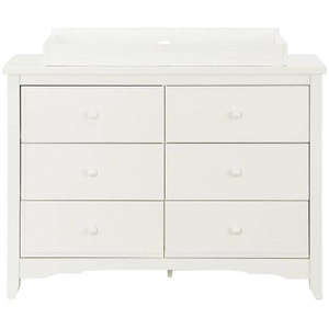 White Wood Changing Table and Dresser