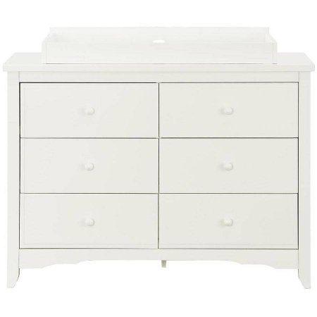 White Wood Changing Table and Dresser