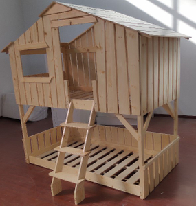 Play House Bunk Beds in Wood