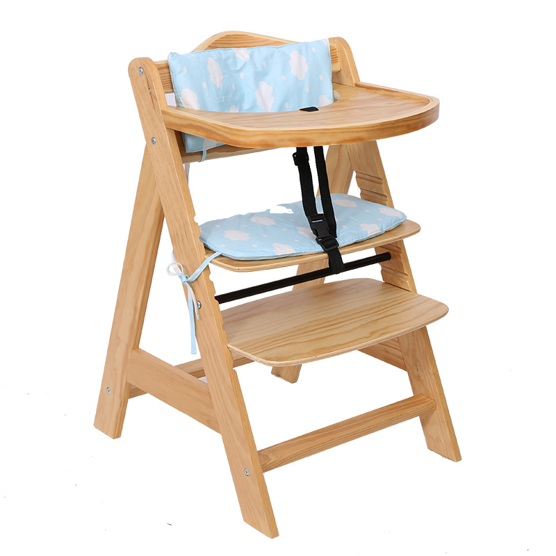 Wood Foldable Baby High Chair for Dinning