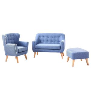  Blue Sofa Sets with Wood Legs for Kids