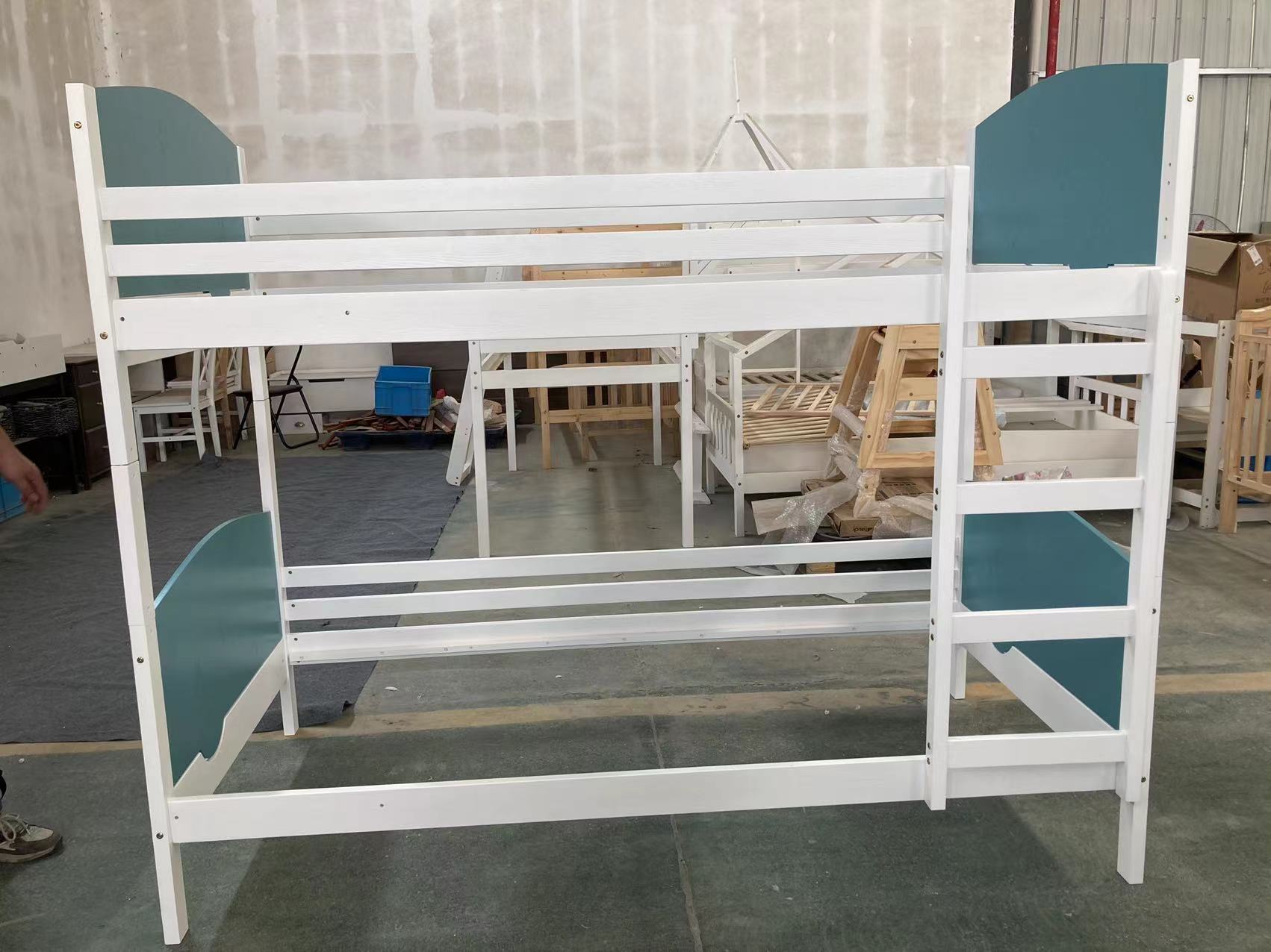 Solid Pine Wood Bunk Bed with Drawer 1566
