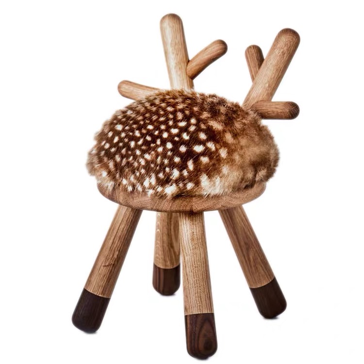 Comfortable Round Padded seat cute Animal Shape chair 