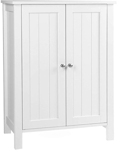 White MDF Wood Storage Cabinet for Bathtoom