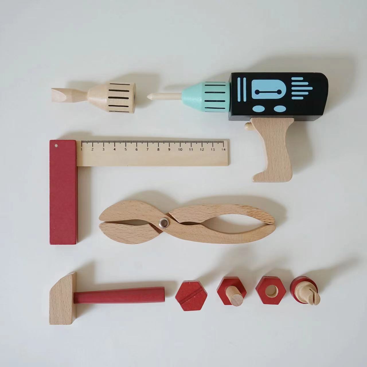 Wooden Tool Kit Set
