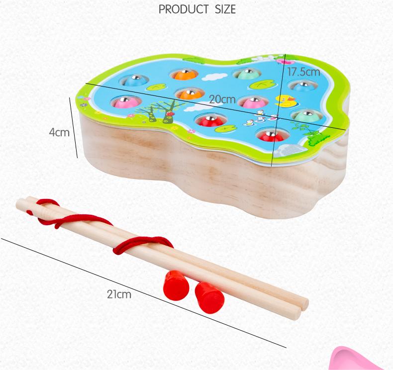 Wooden Toy Fishing Game